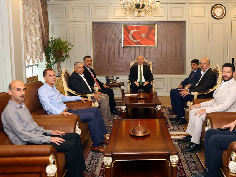 Basın İlan Kurumu Bölge Müdürü ve Yerel Basın Temsilcilerinden Vali Abdullah Küçük'e Ziyaret